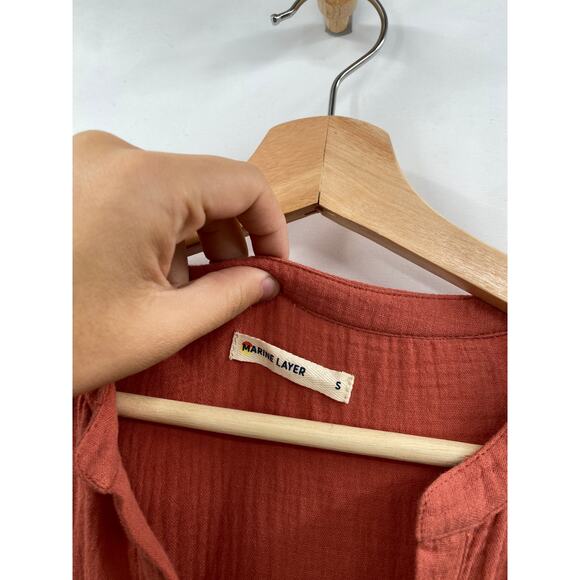 Marine Layer Annabella Long Sleeve Cotton Dress - Picture 3 of 5